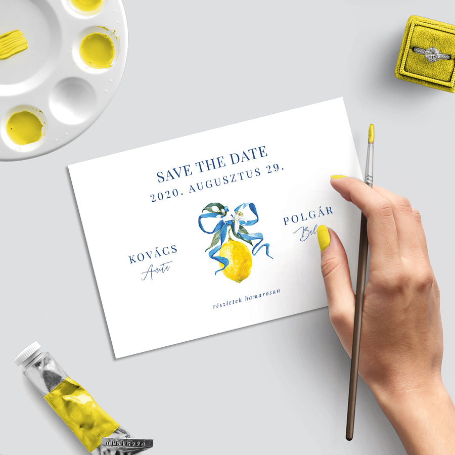 Szicília Save The Date kártya